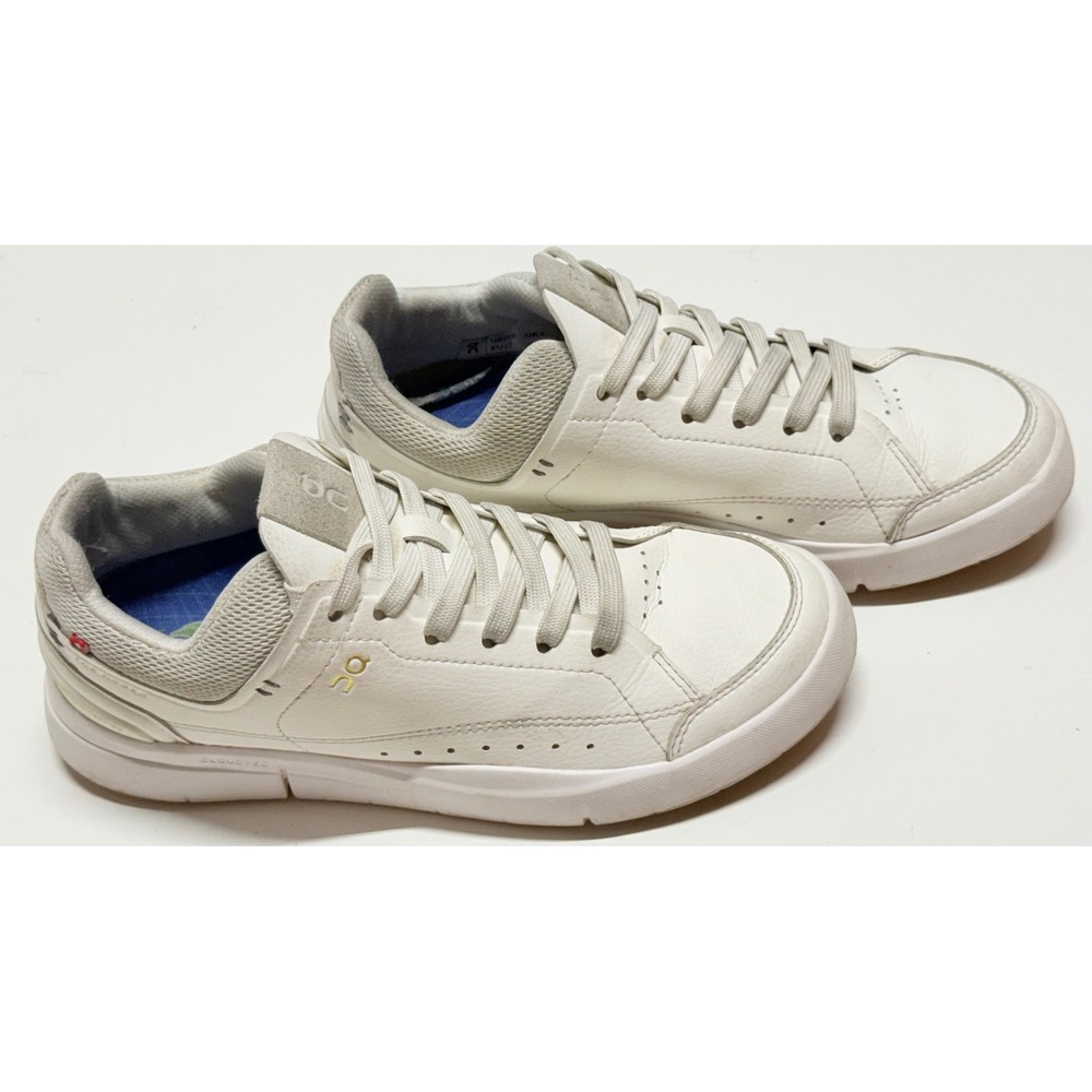 On Running The Roger Centre Court White Ivory Vegan Leather Sneakers Womens 6